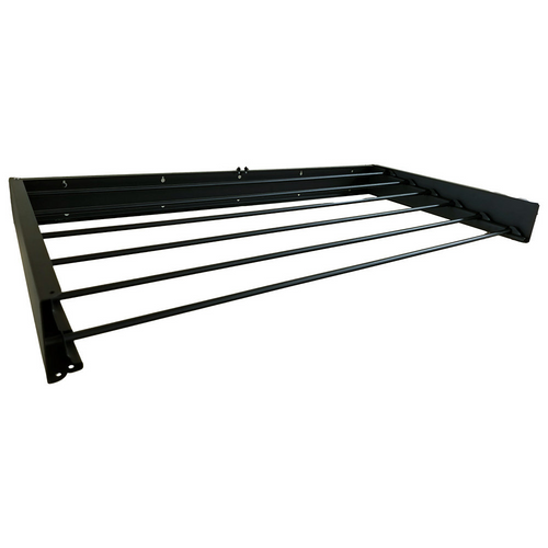 On The Road RV Wall Mounted Clothes Airer – Black