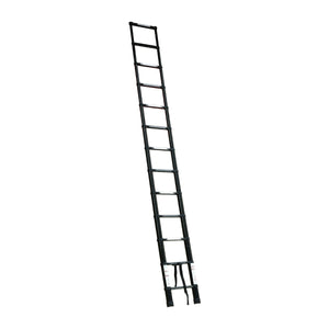 Black 2.6m Portable Telescopic Ladder With Carry Bag