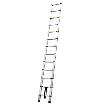 Foldable ladder with black carry bag