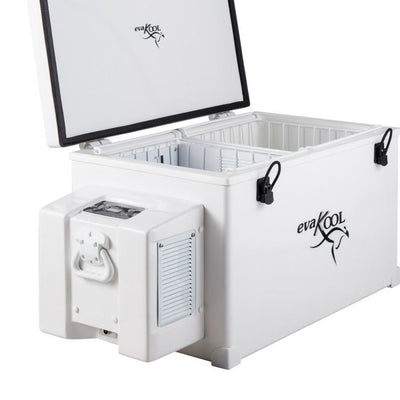 110 LITRE EVAKOOL FIBREGLASS FRIDGE/FREEZER