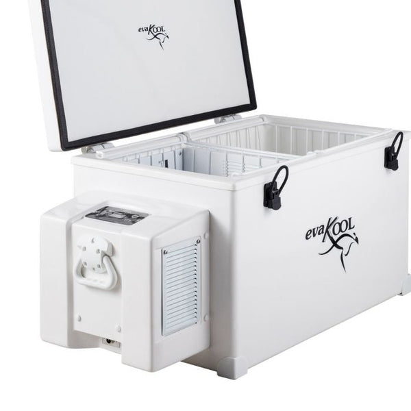 110 LITRE EVAKOOL FIBREGLASS FRIDGE/FREEZER