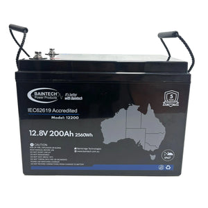Baintech Elite Lithium Battery 12V 200AH Bluetooth Continuous BMS