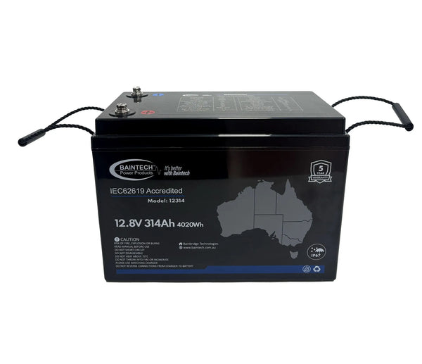 Baintech Elite Lithium Battery 12V 314AH Bluetooth Continuous BMS