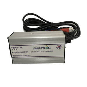 Amptron 5A 12V Lithium LiFePO4 Battery Charger