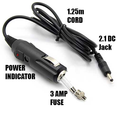 12V  cig lighter power adaptor