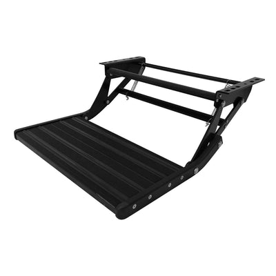 XL black single bolt-on caravan step