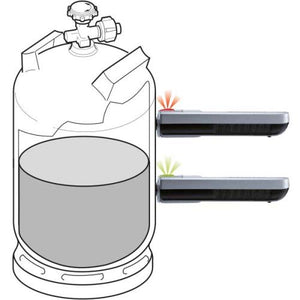 Filling level display for gas cylinders