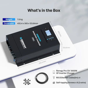 Renogy Pro 12V 2000W HF Inverter Charger