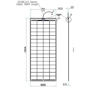 Amptron 200w Flexible Solar Panel Specifications