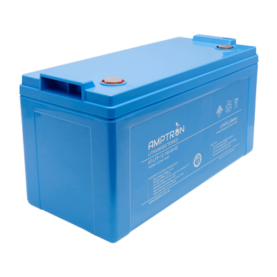 Amptron 150 AH 12 V Lithium Iron LiFePO4 Battery 175 A BMS Prismatic Cell Balancing