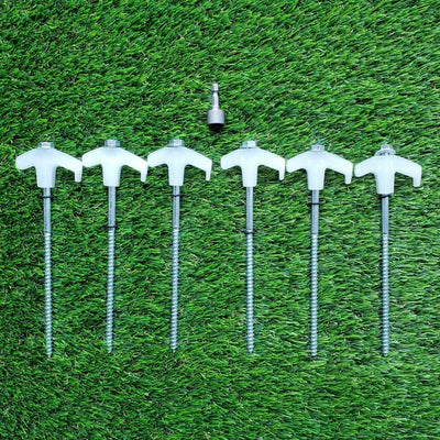 Luminous Galvanised Screw In Pegs With Carry Case 15pc