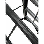 TRA Black 3 step aluminium collapsible box ladder with carry bag