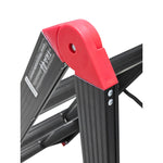 TRA black 5 step aluminium collapsible box ladder with carry bag