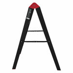 TRA black 5 step aluminium collapsible box ladder with carry bag