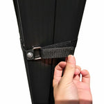 TRA black 5 step aluminium collapsible box ladder with carry bag