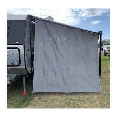 TRA Caravan Privacy Screen End Wall – Side Sun Shade Attached to Awning

