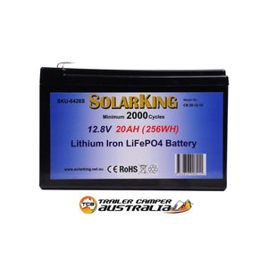 Solarking 20Ah 12V Lithium Iron Battery LiFePo4 CB-20-12-10