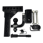 Brutus 3.5T Adjustable Hitch 3" Drop Rise with 50mm Tow Ball & Lock