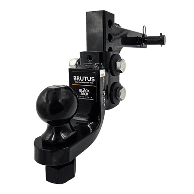 Brutus 4.5T Adjustable Hitch 3" Drop Rise with 70mm Tow Ball & Lock