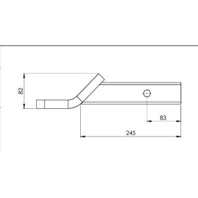 HAYMAN REESE TOW BALL MOUNT 50MM SQUARE SHANK 3500KG RATED21124