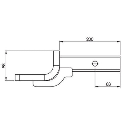HAYMAN REESE TOW BALL MOUNT 50MM SQUARE SHANK 4000KG RATED 21125