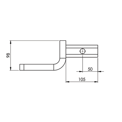 HAYMAN REESE SOLID TOW BALL MOUNT 40MM SQUARE SHANK 1600KG RATED 21128