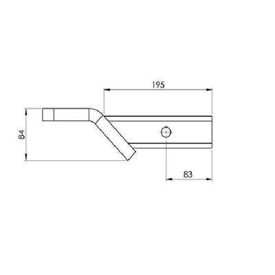 HAYMAN REESE TOW BALL MOUNT 50MM SQUARE SHANK 2000KG RATED_21132