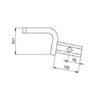 HAYMAN REESE 1600KG RATED TOW BALL MOUNT 40MM SQUARE SHANK 21133