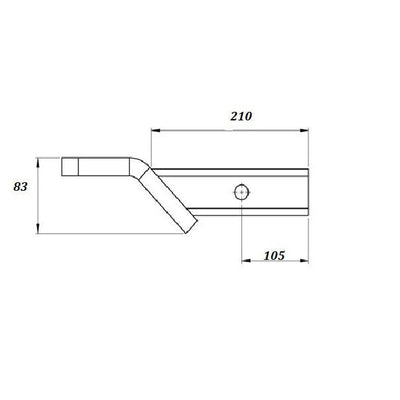 HAYMAN REESE TOW BALL MOUNT 40MM SQUARE SHANK 2000KG RATED_21134