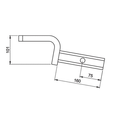 HAYMAN REESE TOW BALL MOUNT 40MM SQUARE SHANK 1600KG RATED 21139