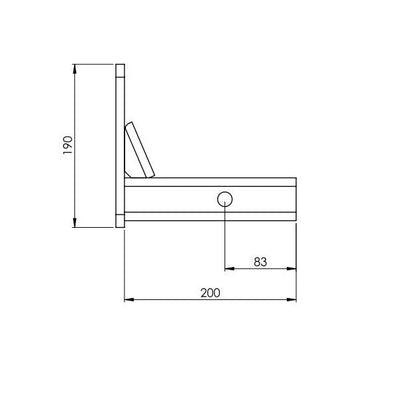 HAYMAN REESE PINTLE HOOK ADAPTOR 50MM SQUARE SHANK 21162