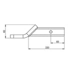 HAYMAN REESE TOW BALL MOUNT 50MM SQUARE SHANK 3500KG RATED_21163