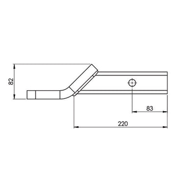 HAYMAN REESE TOW BALL MOUNT 50MM SQUARE SHANK 3500KG RATED_21163