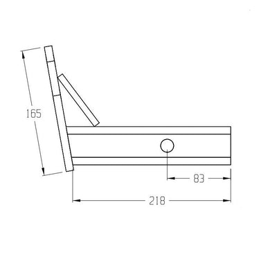 HAYMAN REESE PINTLE HOOK ADAPTOR 50MM SQUARE SHANK 21165