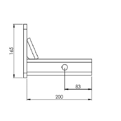 HAYMAN REESE PINTLE HOOK ADAPTOR 50MM SQUARE SHANK 21166