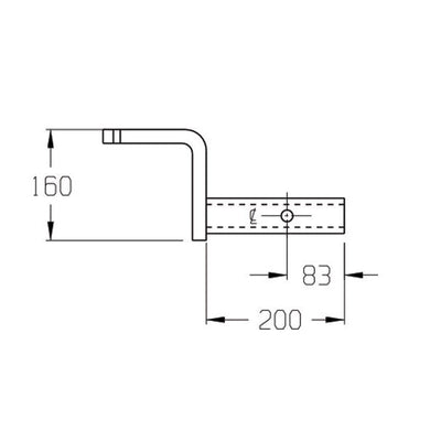 HAYMAN REESE TOW BALL MOUNT 50MM SQUARE SHANK 2500KG RATED_21168