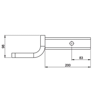 HAYMAN REESE TOW BALL MOUNT 50MM SQUARE SHANK 2500KG RATED_21177