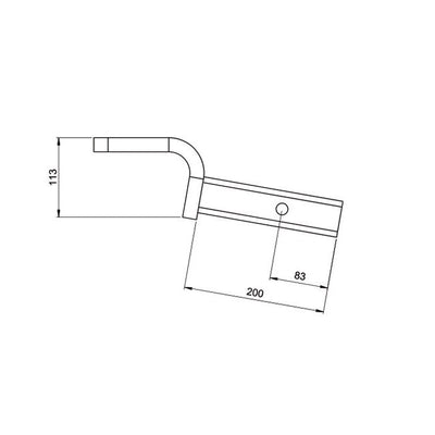 HAYMAN REESE TOW BALL MOUNT 50MM SQUARE SHANK 2500KG RATED_21178