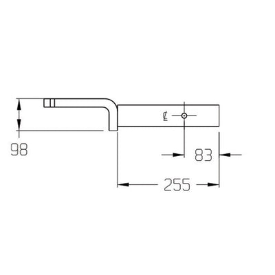 HAYMAN REESE SOLID TOW BALL MOUNT 50MM SQUARE SHANK 3500KG RATED 