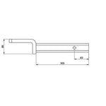 HAYMAN REESE SOLID TOW BALL MOUNT 50MM SQUARE SHANK 3500KG RATED 21181
