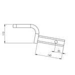 HAYMAN REESE 1600KG RATED TOW BALL MOUNT 40MM SQUARE SHANK 21190