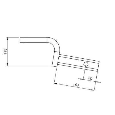 HAYMAN REESE 1600KG RATED TOW BALL MOUNT 40MM SQUARE SHANK 21190