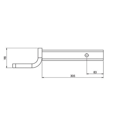 HAYMAN REESE INTERLOCK TBM & TOW BALL 305mm SHANK 2250KG RATED