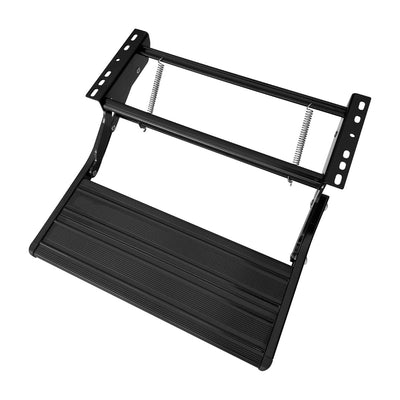 Bolt-on RV motorhome step with integrated blue LED