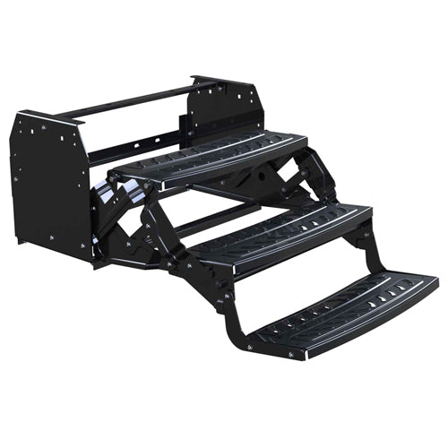 Triple-step for caravan or RV