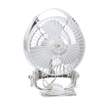 White Bora RV fan with adjustable head