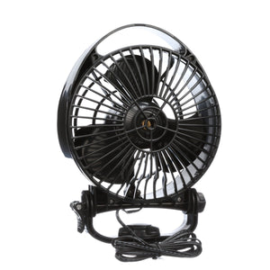 Black compact fan for camper or boat – Bora 748