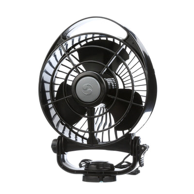 Bora 748 black 12V caravan fan mounted on RV wall