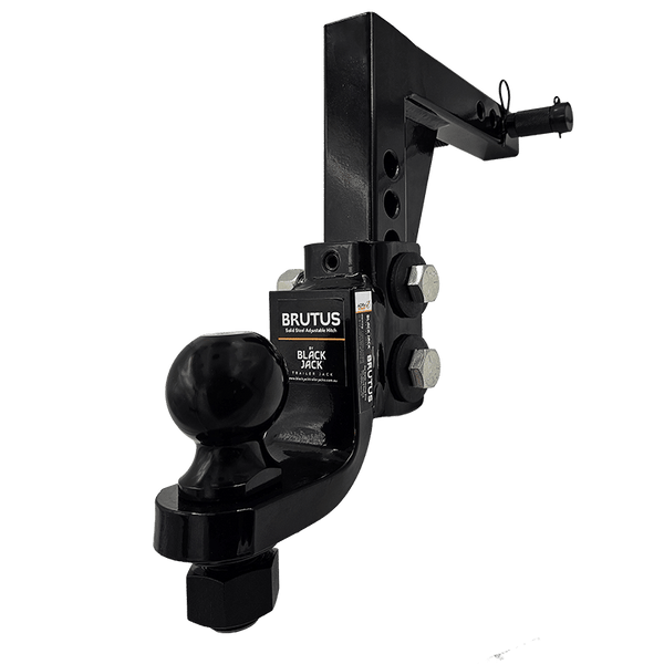 Brutus 4.5T Adjustable Hitch 6"  Drop Rise with 70mm Tow Ball & Lock