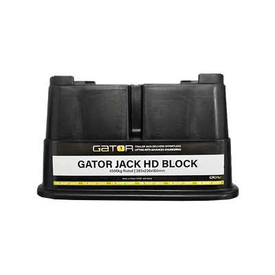 Gator Jack Heavy Duty Block | 4500kg Rated Jack & Jockey Wheel Base